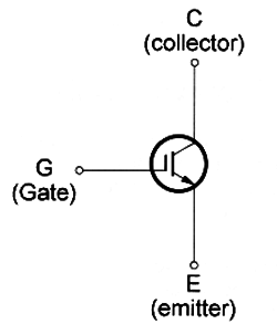 Figure 1 – Symbol for a IGBT
