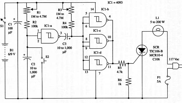 Figure 1 – Schematic diagram of the dual timer

