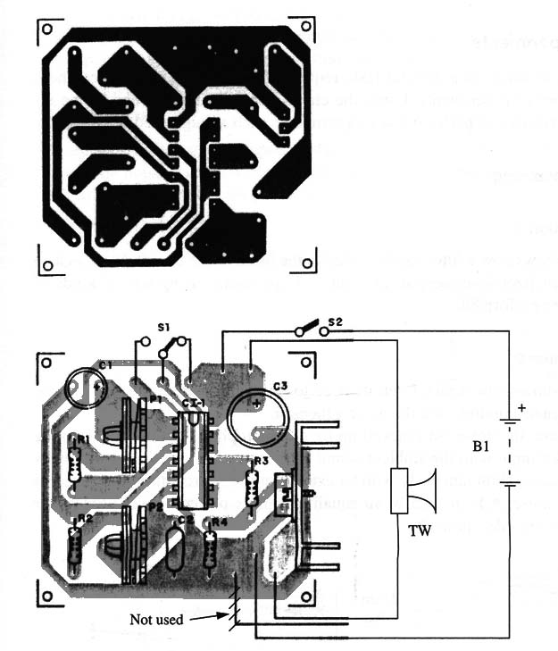 Figure 2 – Printed circuit board for the project
