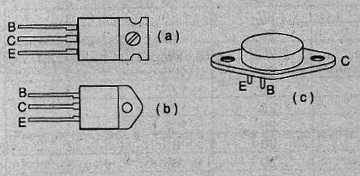 Figure 3 - Casings for power transistors.
