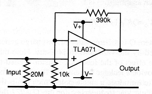  Figure 3 - Amplifier for coaxial sensor
