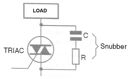    Figure 4 - Connection of the snubber in parallel with the triac
