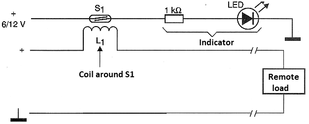 Indicator using an LED
