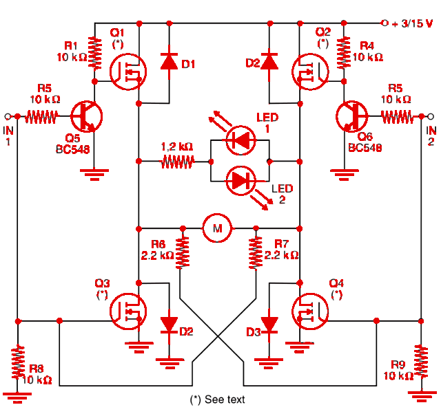 Figure 1 Complete H-bridge.
Figure 1 Complete H-bridge.