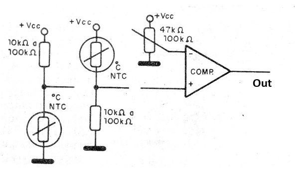 Figure 10 - Using NTCs and PTCs as Sensors
