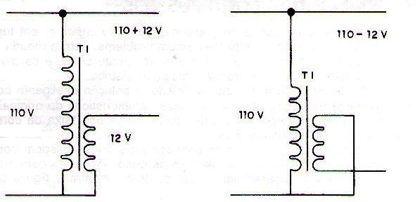 Figure 4 - Adding and subtracting 12 V from the mains voltage.
