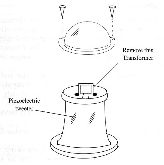 Figure 2- Using a low-impedance common tweeter
