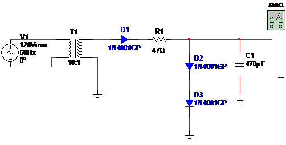 Figura 1 – Diagrama da fonte de 1,2 V a 1,4 V
