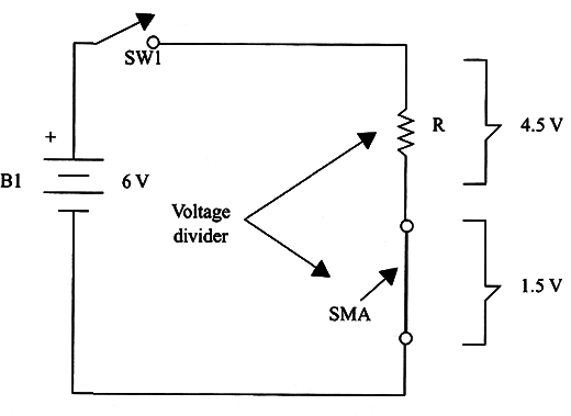 Figure 4 – Using a voltage divider
