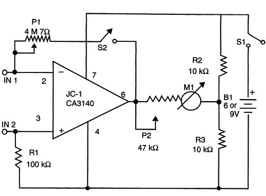 Figure 3 – Complete circuit of the Bio Amplifier
