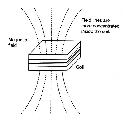 Figure 2- Field lines in a coil
