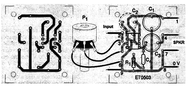 Figure 9 – PCB version for the circuit
