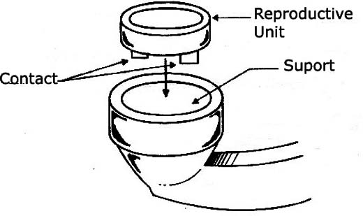 Figure 1 - Checking the capsule of a handset.
