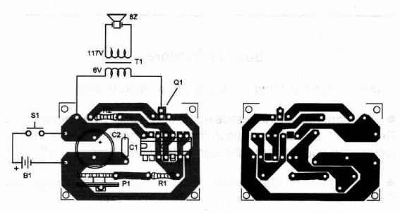 Figure 2 – A printed circuit board for the project
