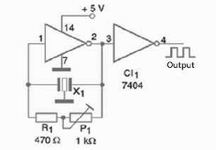 Figure 1 – Schematics for the oscillator
