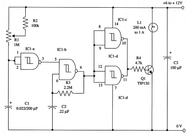 Figure 1 – Schematic diagram of the Delayed Oscillator
