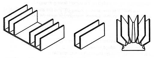 Figure 1 – Common heatsinks
