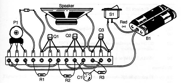 Figure 2 – Mounting using a terminal a strip as chassis
