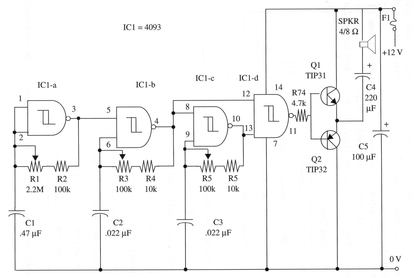 Figura 1 – Schematic diagram of the siren
