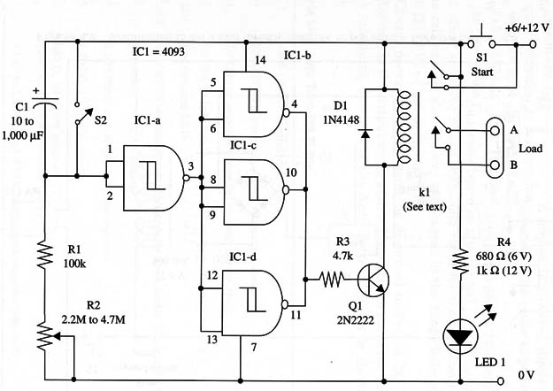    Figure 2 – Schematics for the relay
