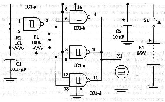 Figure 3 – Schematic diagram of the Ultrasonic source
