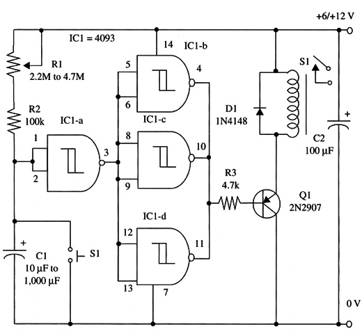    Figure 1 – Schematic diagram of the timer
