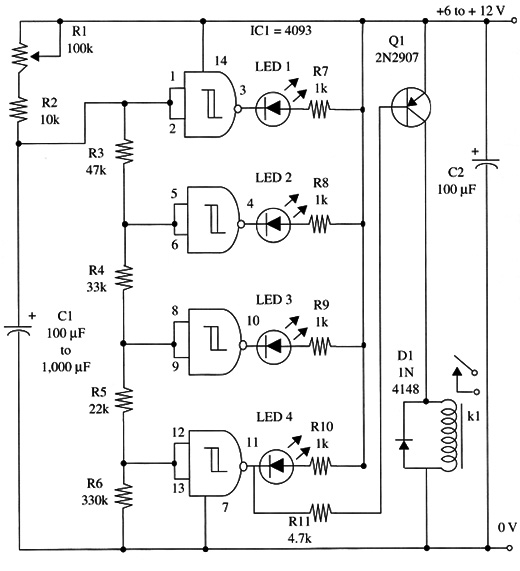 Figure 1 – Schematic diagram of the timer
