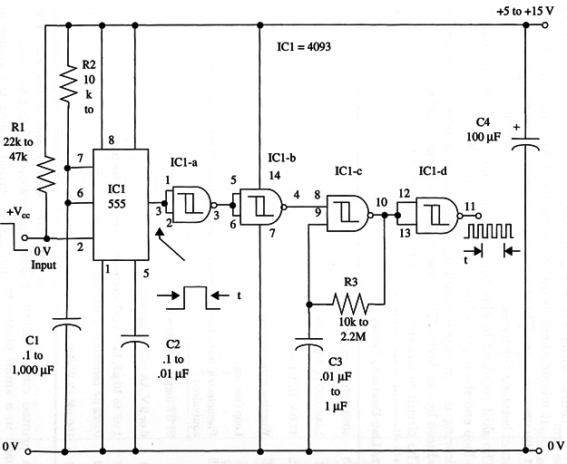 Figure 1 – Schematic diagram of the timer
