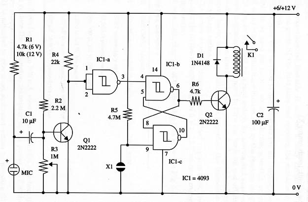 Figure 1 – Schematic diagram of the sonic relay
