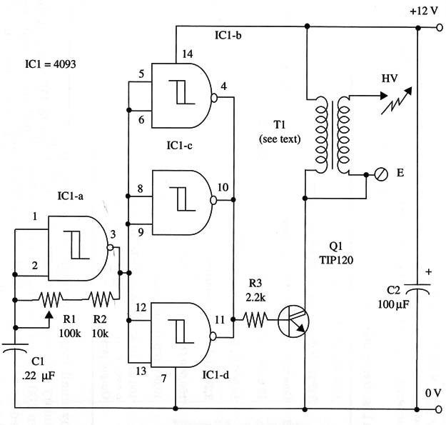 Figura 1 – Schematic diagram of the high-voltage generator
