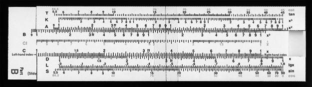 Figure 3 –A slide rule
