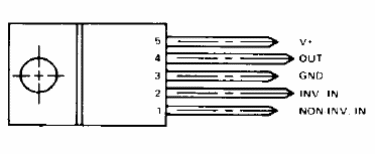 Figure 1 - pinout TDA2002
