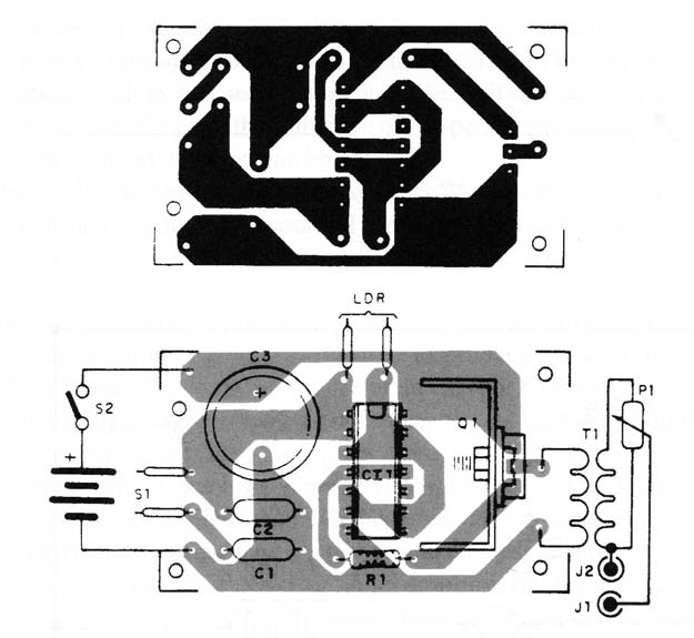 Figure 3 – Printed circuit board for the project
