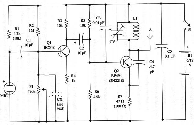 Figure 1 – Schematic diagram of the transmitter
