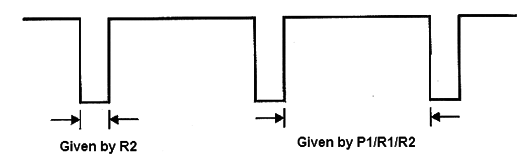 Figure 1 - A high active cycle, with PNP transistor leads to short driving periods of time and therefore lower consumption.
