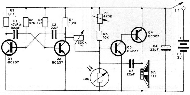 Figure 8 - Complete diagram of the cricket
