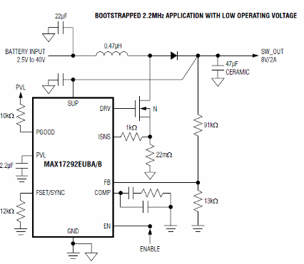 Figure 1 - Application circuit
Figure 1 - Application circuit