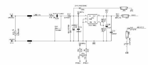 Figure 2 - Power to the meter, directly from the power grid
