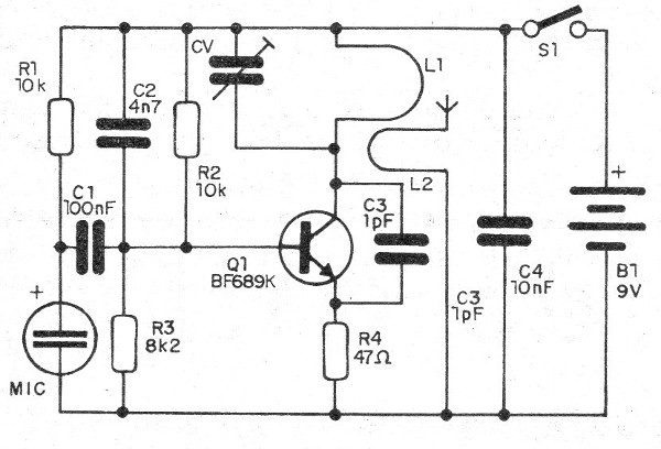 Figure 2 - Diagram of the UHF transmitter
