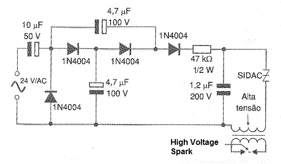 Figure 7 - Gas lighter with SIDAC
