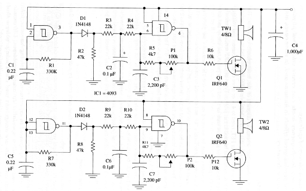 Figure 3 - Brontophonic oscillator diagram
