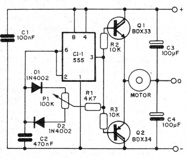    Figure 8 - The control for a motor
