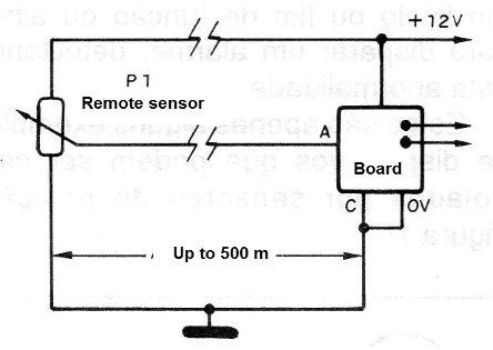 Figure 9 - Connection using only two wires
Figure 9 - Connection using only two wires