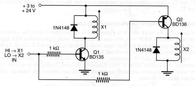 Figure 3 – Intelligent control with two transistors (shield)
Figure 3 – Intelligent control with two transistors (shield)