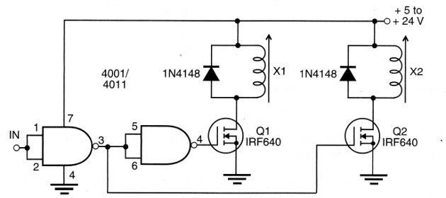Figure 6 – Intelligent control with power MOSFETs
Figure 6 – Intelligent control with power MOSFETs
