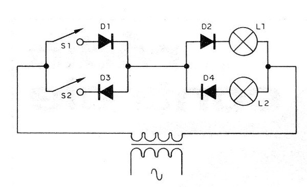 Figure 2 - Control of two lamps
Figure 2 - Control of two lamps
