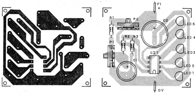 Figure 3 - The printed circuit board for the assembly
Figure 3 - The printed circuit board for the assembly
