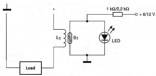 When the load I powered the LED remains off
