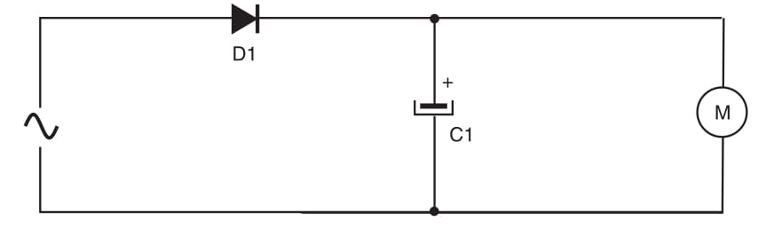 Figure 1 – Half wave motor control
Figure 1 – Half wave motor control