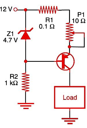 Figure 1 Constant current source using transistor.
Figure 1 Constant current source using transistor.